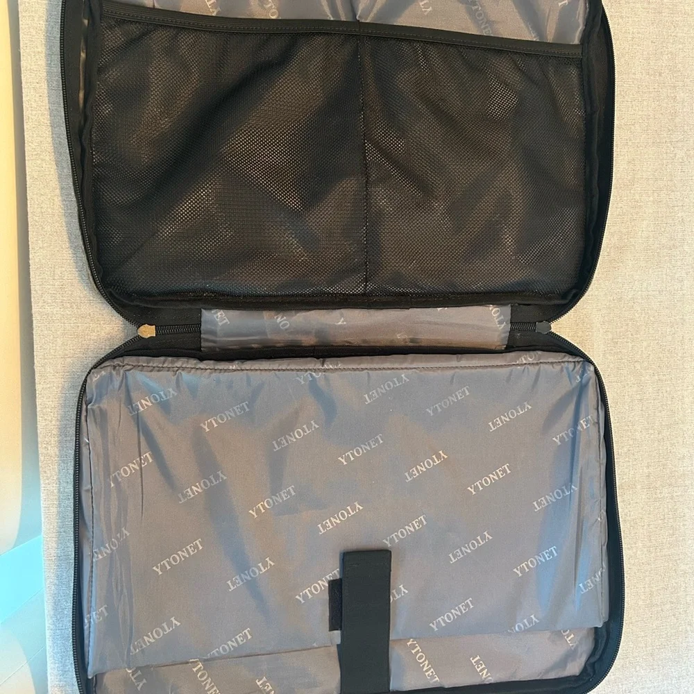 Gray and Black Men's Computer Bag